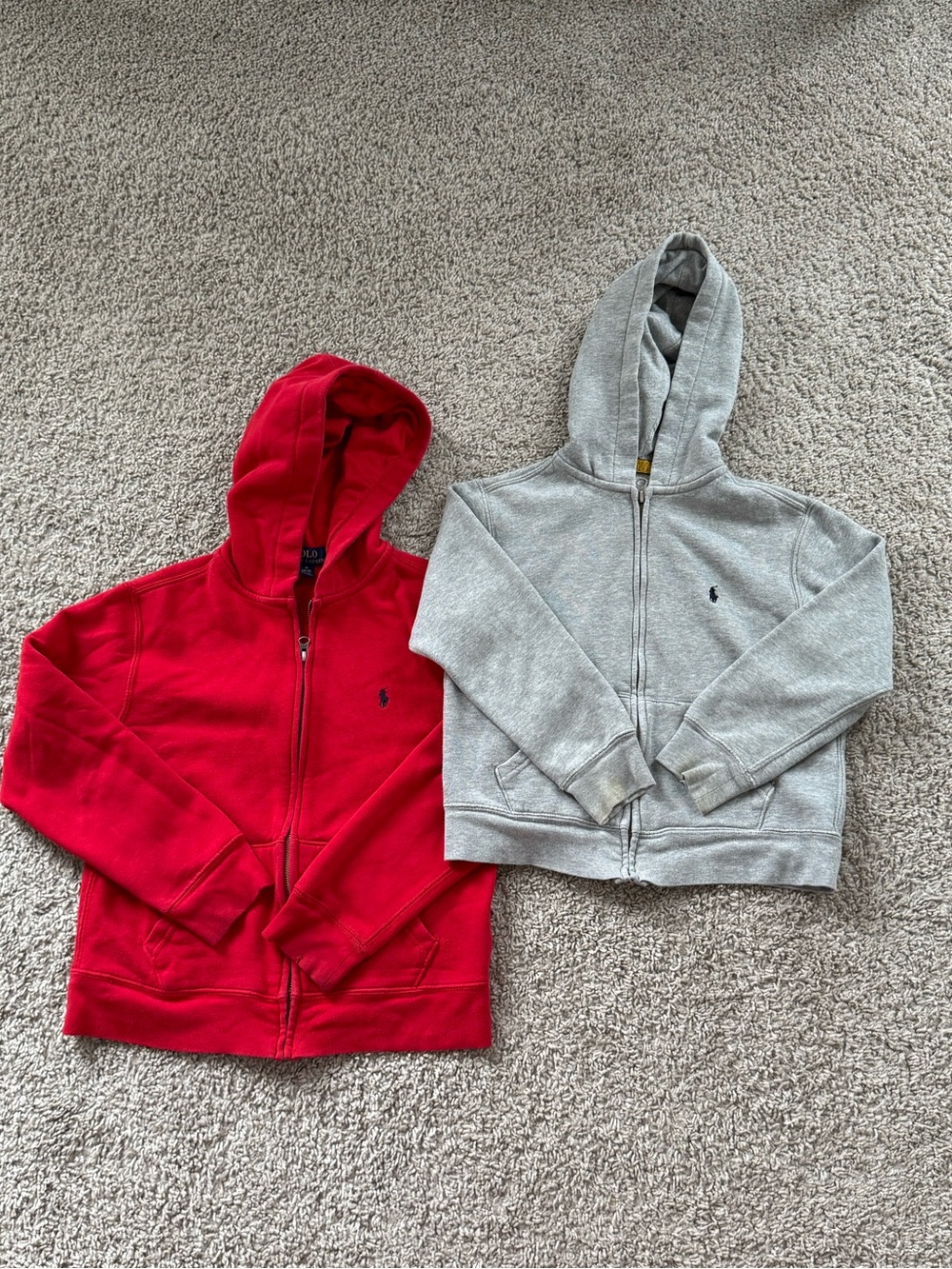 Ralph Lauren Bundle - Red and Gray Hoodie Jackets